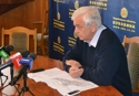 На прес-конференції голови обласної ради Михайла Гайничеру